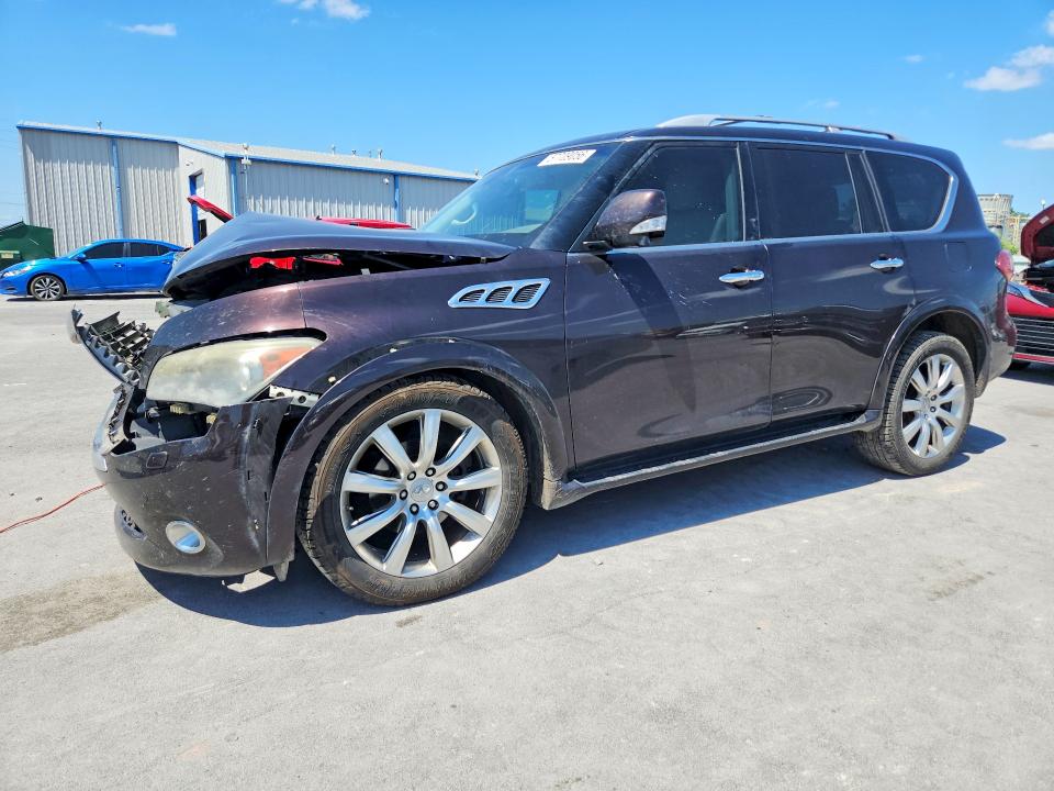 2012 Infiniti Qx56 VIN JN8AZ2NC3C9316540 COPART salvage auction — FRONT END, Ok - Cert Of Title-Salvage, sold $875 on 2026-07-15 (photo 1)