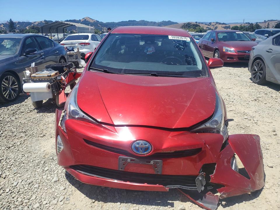 2016 Toyota Prius VIN JTDKARFU4G3507691 COPART salvage auction — UNDERCARRIAGE, Ca - Salvage Certificate, sold $3,250 on 2026-07-30 (photo 5)