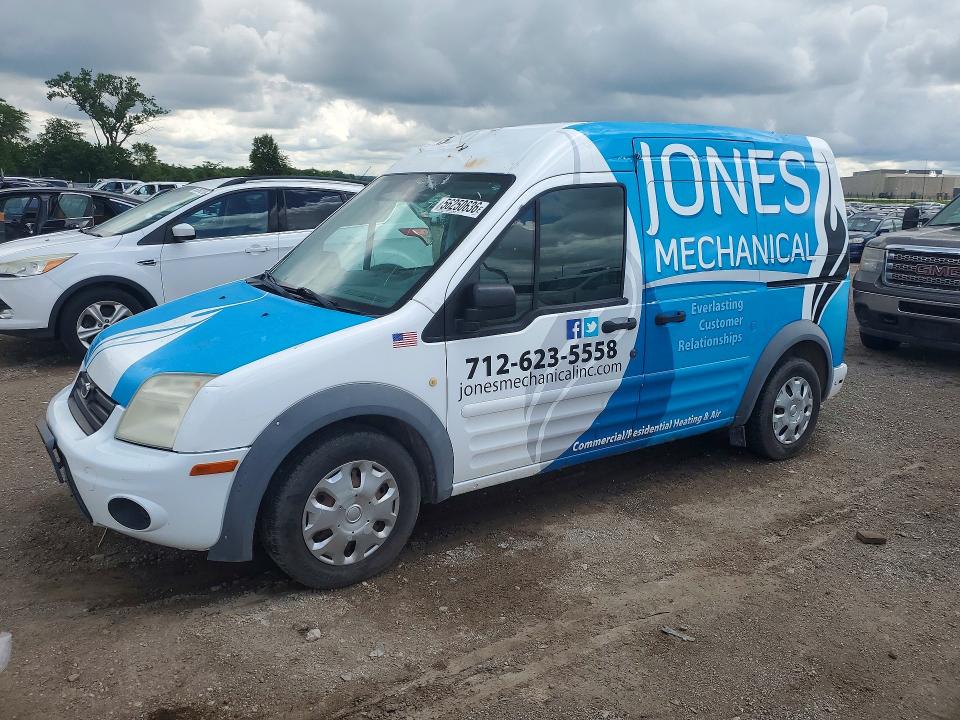 2013 Ford Transit connect VIN NM0LS7BN5DT165827 COPART salvage auction — HAIL, Ia - Cert Of Title-Salvage Title, sold $325 on 2026-07-31 (photo 1)