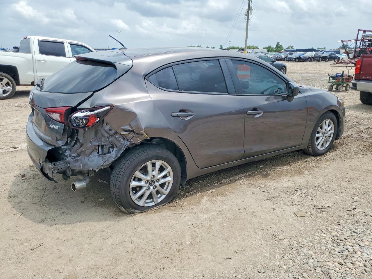 2018 Mazda 3 VIN 3MZBN1K78JM185579 COPART salvage auction — Rear End, TX - SALVAGE VEHICLE TITLE, sold $3,600 on 2026-07-09 (photo 3)