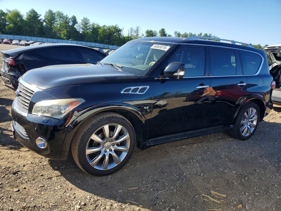 2014 Infiniti Qx80 VIN JN8AZ2NC9E9350937 COPART salvage auction — MINOR DENT/SCRATCHES, Md - Certificate Of Title, sold $3,450 on 2026-07-27 (photo 1)