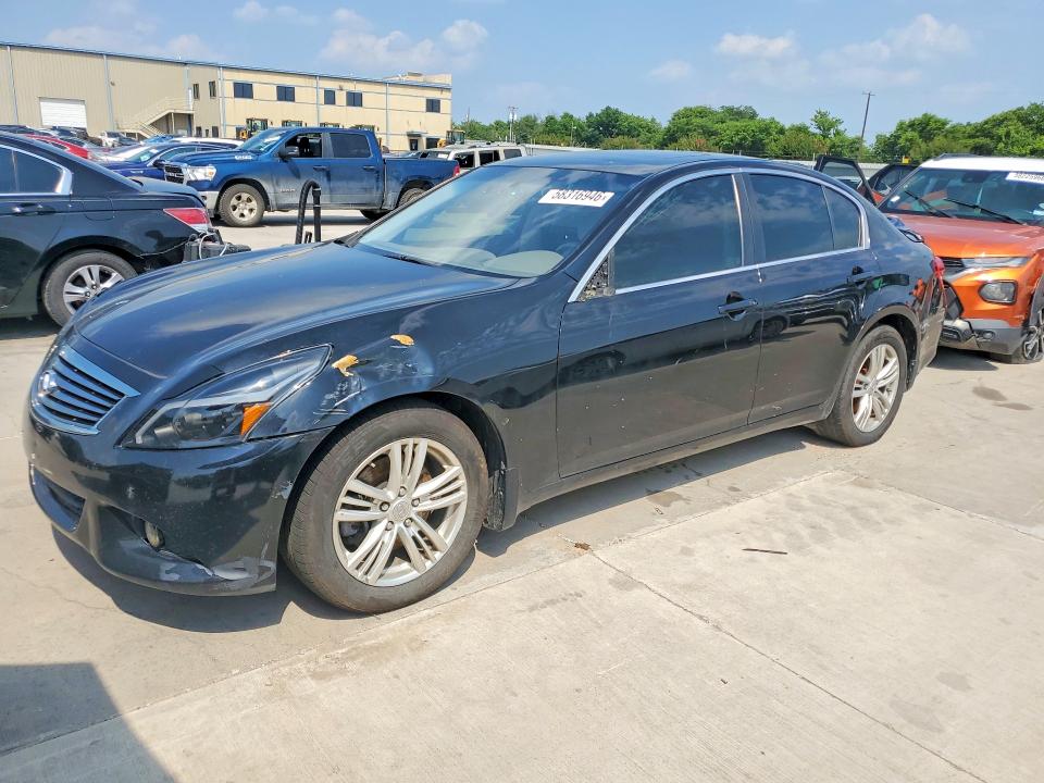 2013 Infiniti G VIN JN1CV6ARXDM750604 COPART salvage auction — REAR END, Wv - Salvage Certificate (P), sold $950 on 2026-07-11 (photo 1)