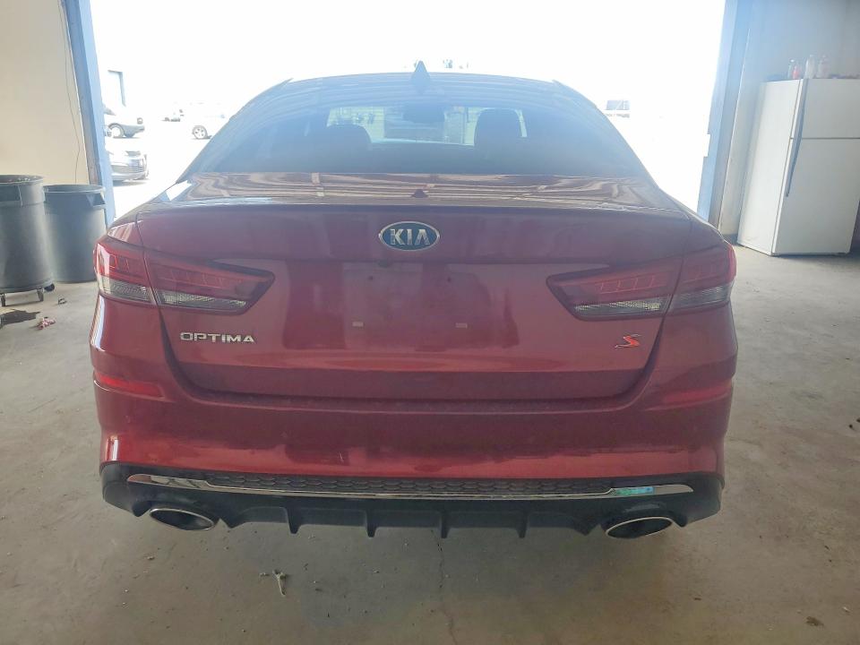 2019 Kia Optima VIN 5XXGT4L34KG284950 COPART salvage auction — FRONT END, Tx - Salvage Vehicle Title, sold $1,550 on 2026-07-31 (photo 6)