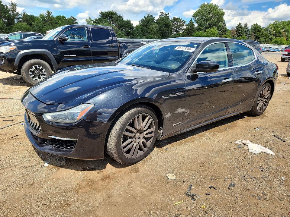 2018 Maserati Ghibli VIN ZAM57YTL0J1293296 COPART salvage auction — FRONT END, Il - Salvage Certificate, sold $3,950 on 2026-08-14 (photo 1)