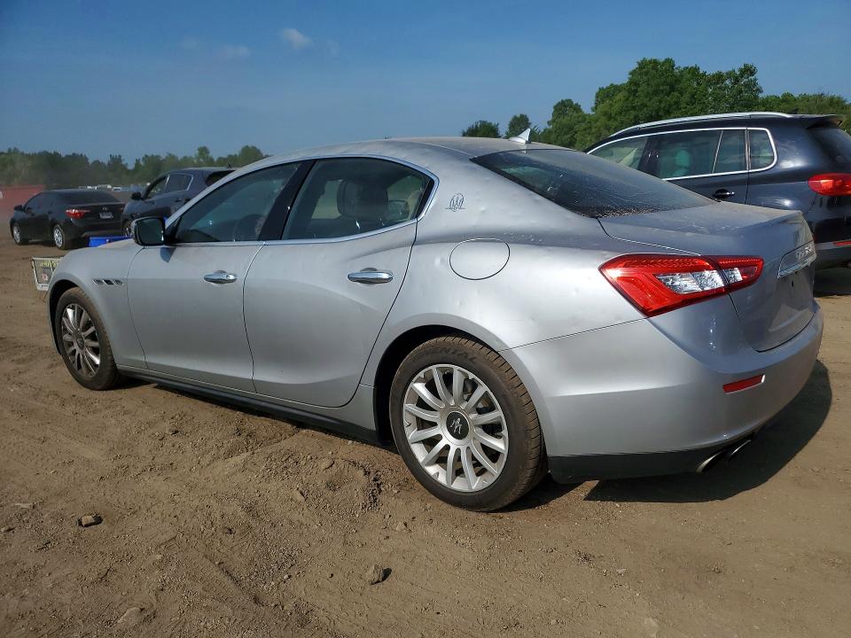2014 Maserati Ghibli VIN ZAM57XSA2E1113283 COPART salvage auction — HAIL, Oh - Cert Of Title-Salvage, sold $4,400 on 2026-07-06 (photo 2)