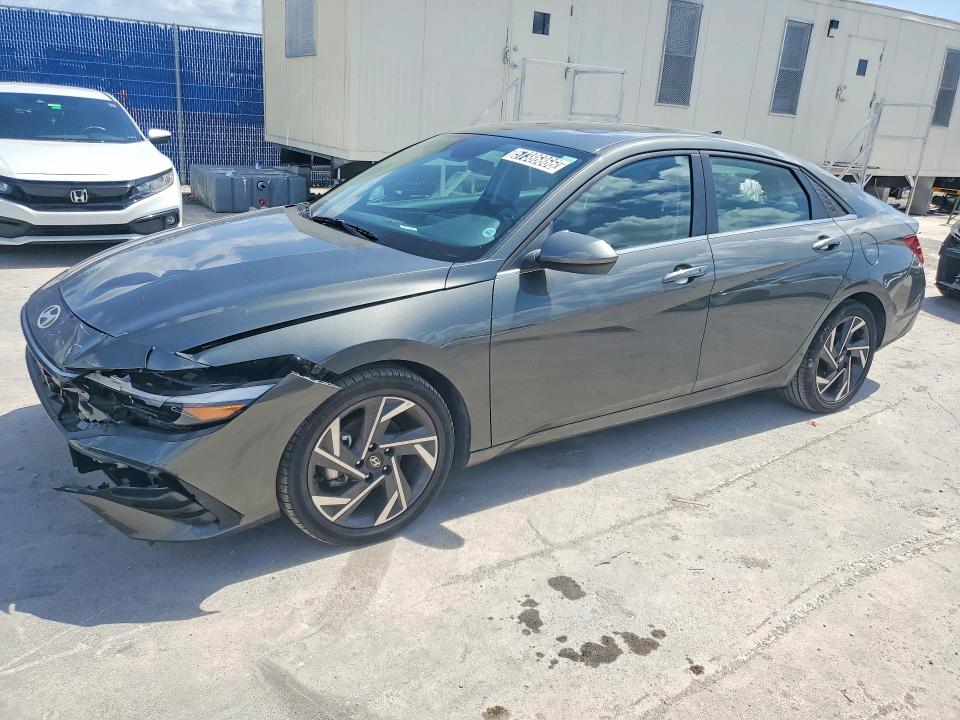 2025 Hyundai Elantra VIN KMHLS4DG0SU938934 COPART salvage auction — FRONT END, Fl - Certificate Of Title, sold $10,500 on 2026-07-07 (photo 1)