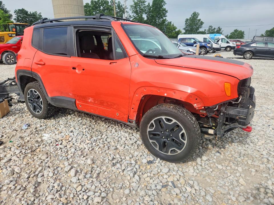 2017 Jeep Renegade VIN ZACCJBCB2HPF63902 COPART salvage auction — FRONT END, Mi - Certificate Of Title, sold $2,850 on 2026-07-16 (photo 4)