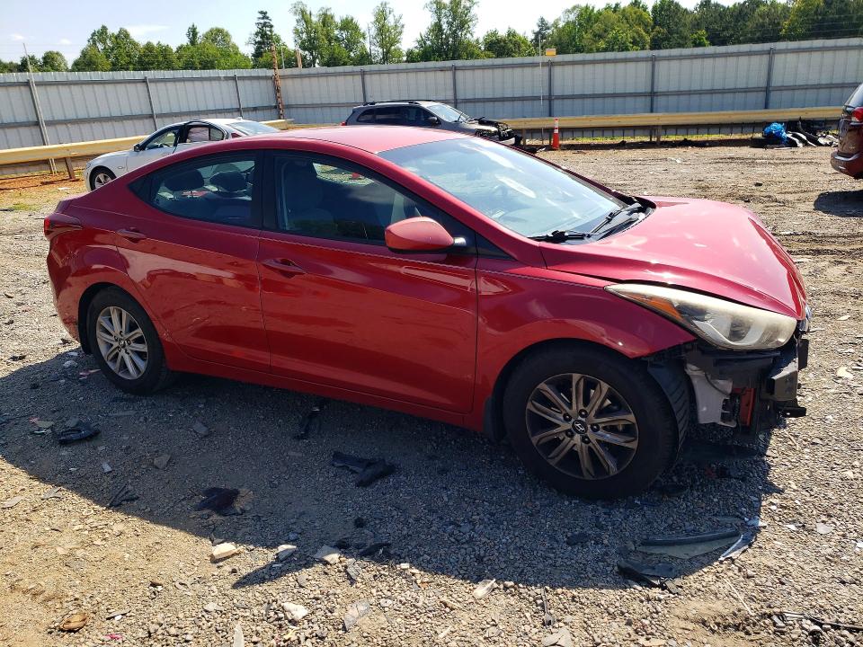 2015 Hyundai Elantra VIN KMHDH4AE9FU277822 COPART salvage auction — FRONT END, Va - Cert Of Title - Salvage, sold $750 on 2026-07-10 (photo 4)