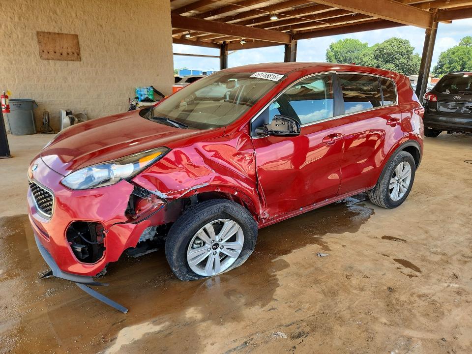 2019 Kia Sportage VIN KNDPM3AC9K7507759 COPART salvage auction — FRONT END, Al - Cert Of Title-Salvage Title, sold $2,800 on 2026-07-08 (photo 1)
