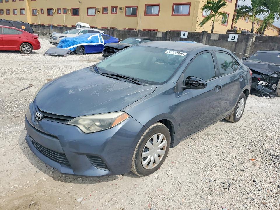 2016 Toyota Corolla VIN 5YFBURHE2GP509041 COPART salvage auction — NORMAL WEAR, FL - CERT OF TITLE SLVG REBUILDABLE, sold $3,250 on 2026-07-10 (photo 1)
