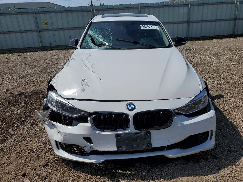 2014 BMW 3er VIN WBA3B9G57ENR92691 COPART salvage auction — FRONT END, Il - Salvage Certificate, sold $1,400 on 2026-07-29 (photo 5)
