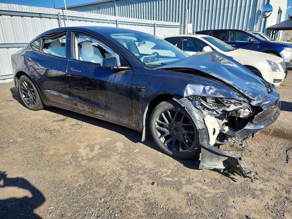 2024 Tesla Model 3 VIN LRW3E7EBXRC262571 COPART salvage auction — FRONT END, On - Permit Salvage, sold $12,700 on 2026-07-14 (photo 4)