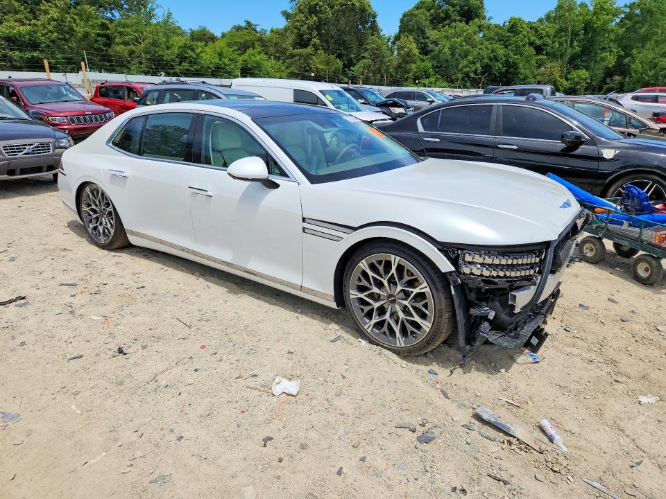 2025 Genesis G90 VIN KMTFC4SD7SU053543 COPART salvage auction — FRONT END, MD - CERT OF SALVAGE < 75% DAMAGE, sold $19,000 on 2026-07-21 (photo 4)