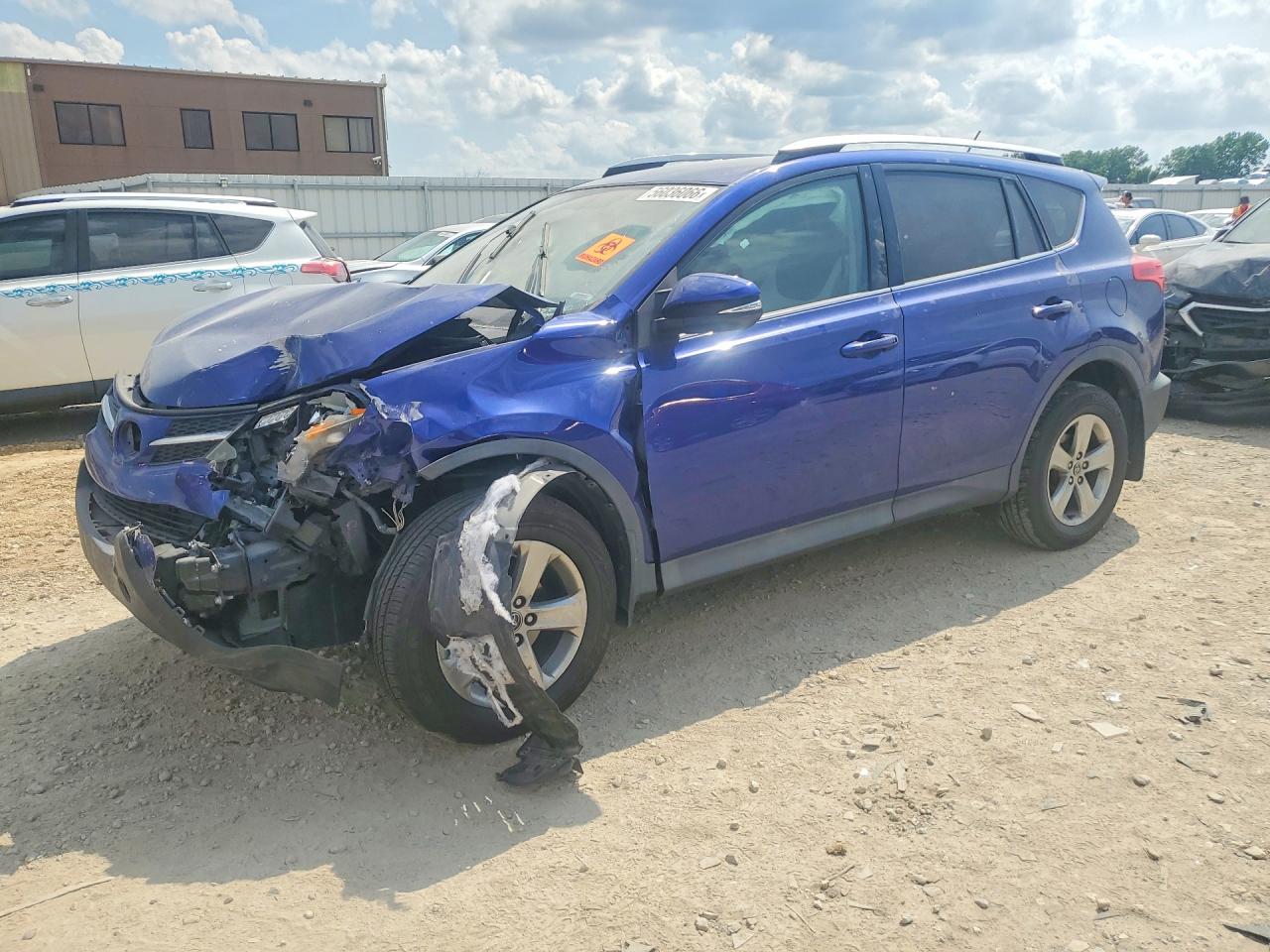 2015 Toyota RAV4 VIN 2T3WFREV6FW190411 COPART salvage auction — Front End, KS - CERT OF TITLE-SALVAGE, sold $1,850 on 2026-07-09 (photo 1)