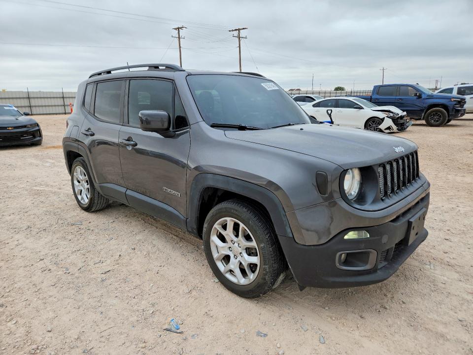 2018 Jeep Renegade VIN ZACCJABB5JPJ68241 COPART salvage auction — FRONT END, Tx - Salvage Vehicle Title, sold $15 on 2026-07-29 (photo 4)