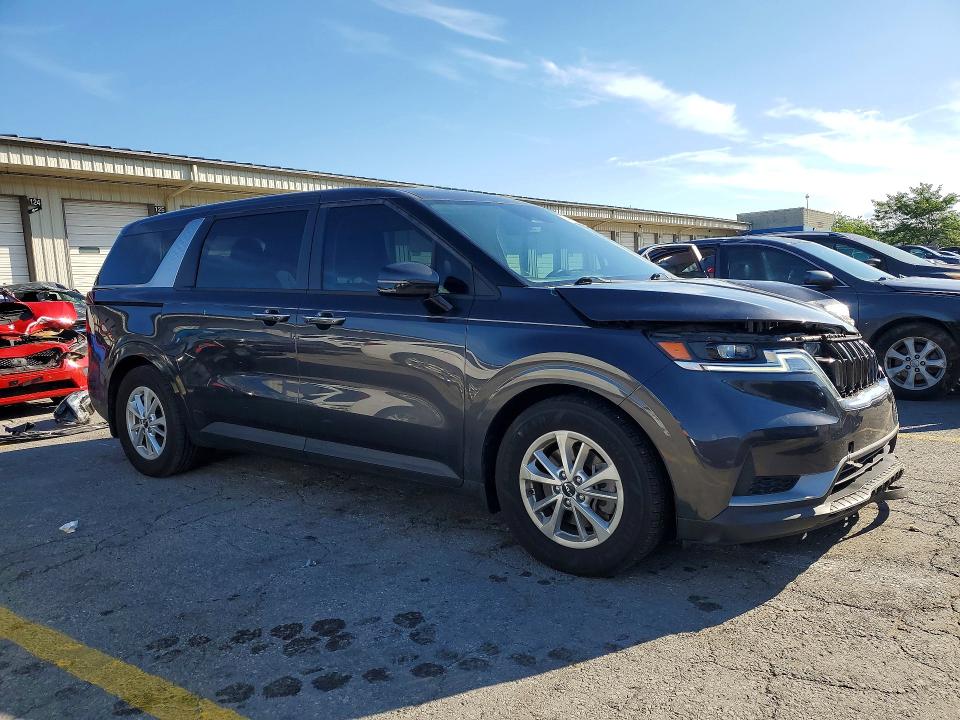 2022 Kia Carnival VIN KNDNB4H38N6171721 COPART salvage auction — FRONT END, KY - CERT OF TITLE-SALVAGE, sold $6,200 on 2026-07-27 (photo 4)
