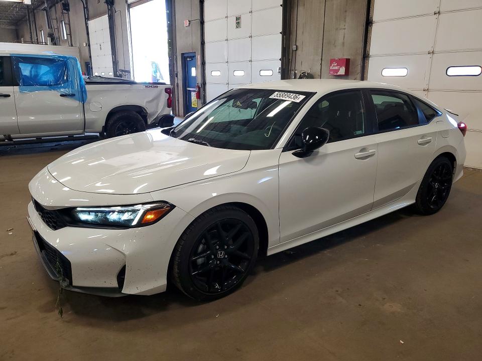 2026 Honda Civic VIN 2HGFE2F57TH551909 COPART salvage auction — REAR END, Mn - Cert Of Title-Salvage, sold $11,300 on 2026-08-25 (photo 1)