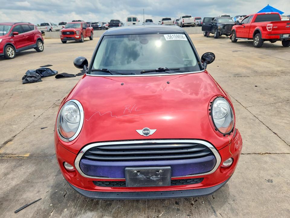 2016 Mini Cooper VIN WMWXU1C50G2D10941 COPART salvage auction — FRONT END, Tx - Salvage Vehicle Title, sold $2,850 on 2026-08-03 (photo 5)