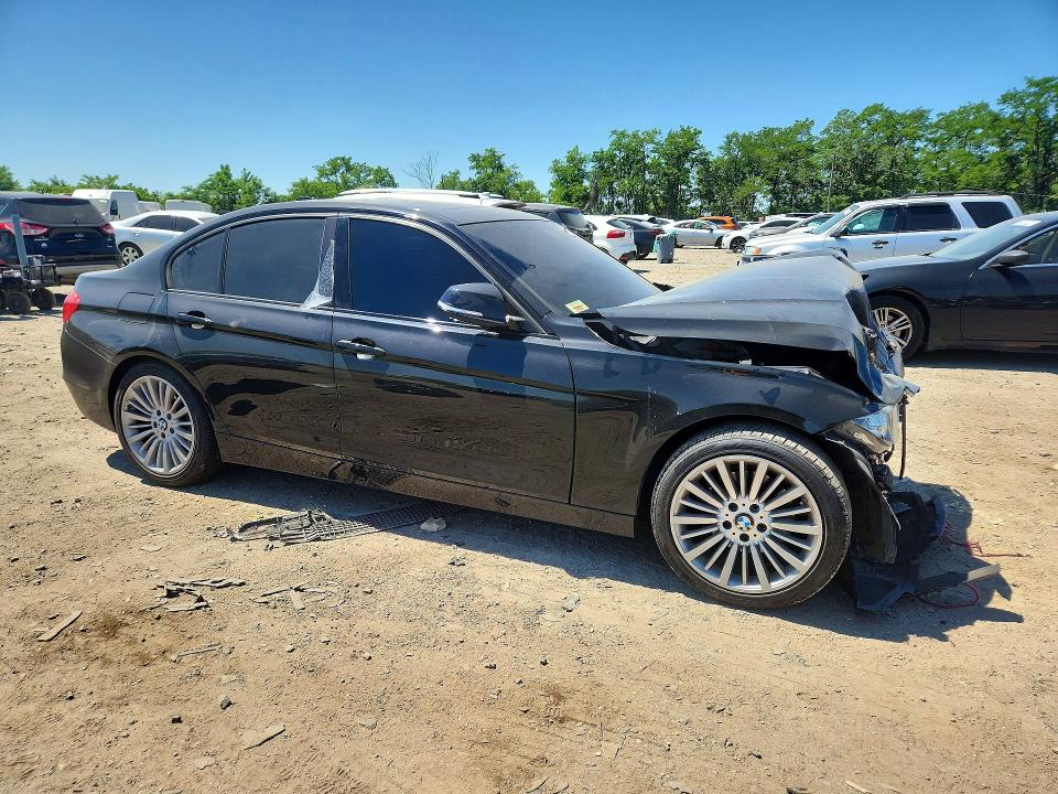 2015 BMW 3er VIN WBA3C1C55FK118184 COPART salvage auction — FRONT END, MD - CERT OF SALVAGE > 75% DAMAGE, sold $1,200 on 2026-07-30 (photo 4)