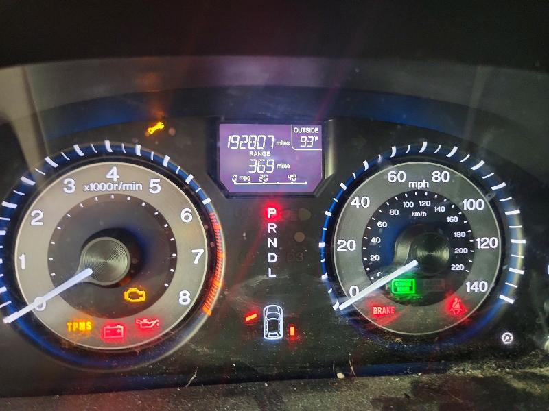 2012 Honda Odyssey VIN 5FNRL5H63CB037229 COPART salvage auction — MECHANICAL, Wv - Certificate Of Title (P), sold $1,200 on 2026-08-03 (photo 9)