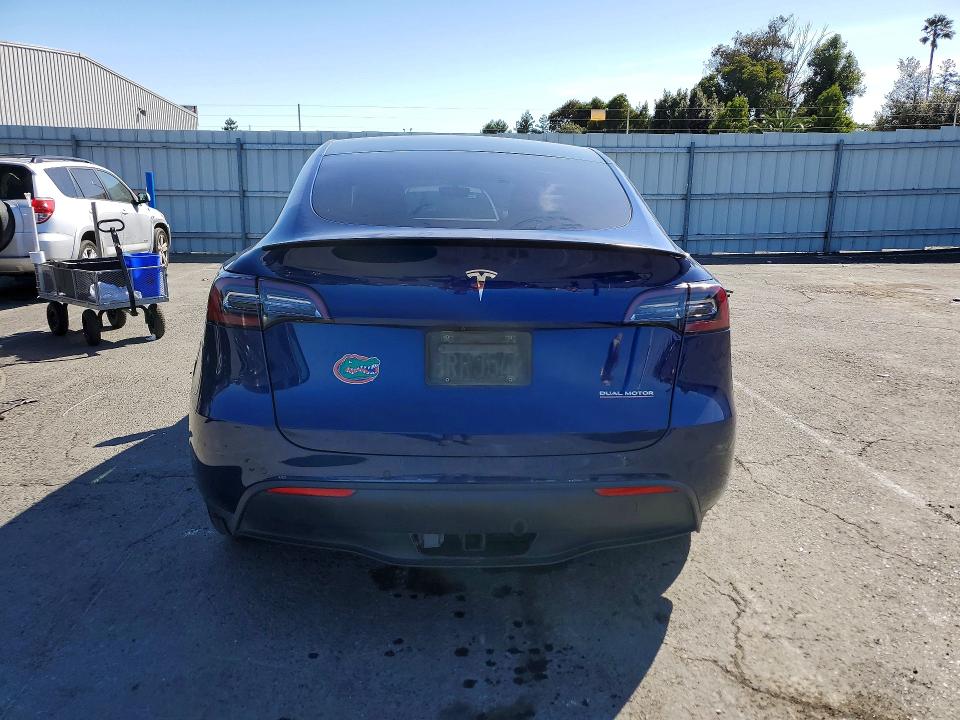 2020 Tesla Model y VIN 5YJYGDEF6LF018575 COPART salvage auction — FRONT END, Ca - Salvage Certificate, sold $8,200 on 2026-07-17 (photo 6)