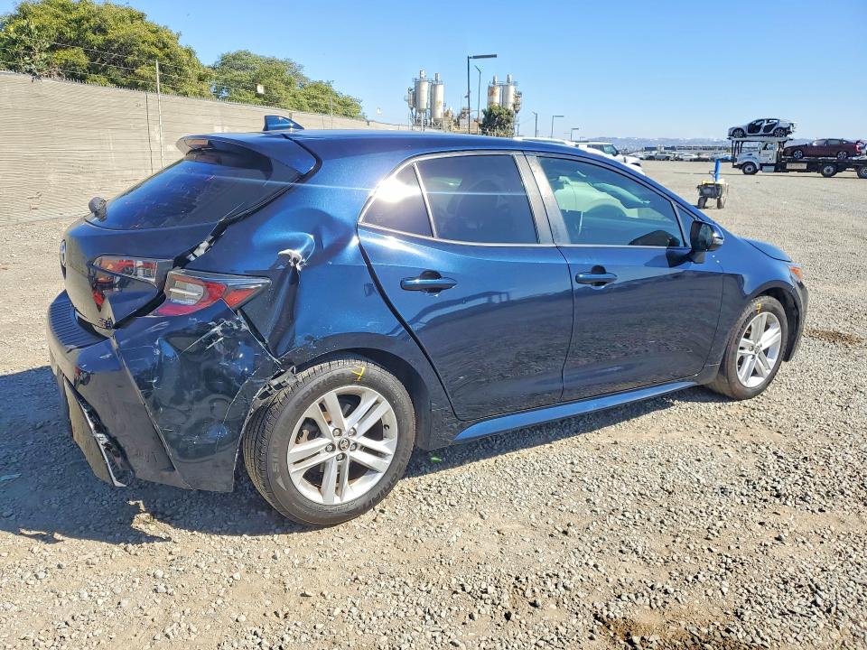 2019 Toyota Corolla VIN JTNK4RBE1K3054883 COPART salvage auction — REAR END, Ca - Salvage Certificate, sold $3,400 on 2026-07-28 (photo 3)