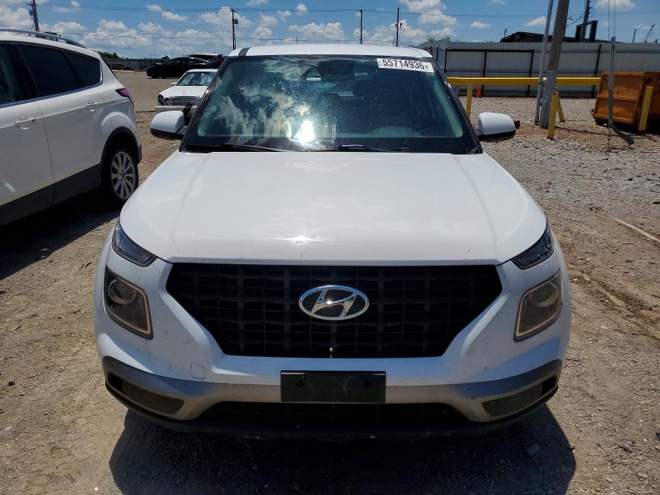 2022 Hyundai Venue VIN KMHRB8A30NU201644 COPART salvage auction — HAIL, Salvage Title, sold $1,750 on 2026-07-21 (photo 5)