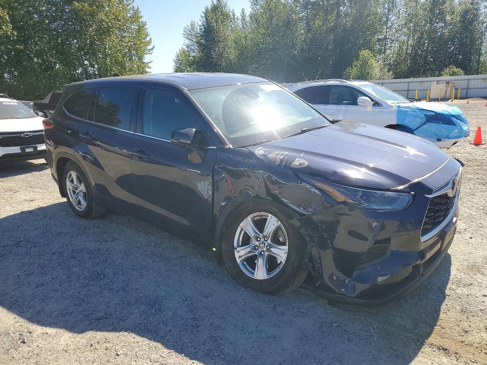 2021 Toyota VIN 5TDCZRBH2MS559210 COPART salvage auction — FRONT END, WA - BILL OF SALE, sold $60 on 2026-07-27 (photo 4)