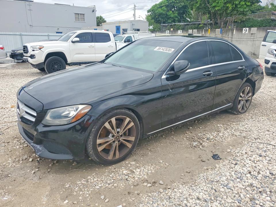 2018 Mercedes-benz C-klasse VIN WDDWF4JB5JR391505 COPART salvage auction — REAR END, Fl - Cert Of Title Slvg Rebuildable, sold $5,700 on 2026-07-24 (photo 1)