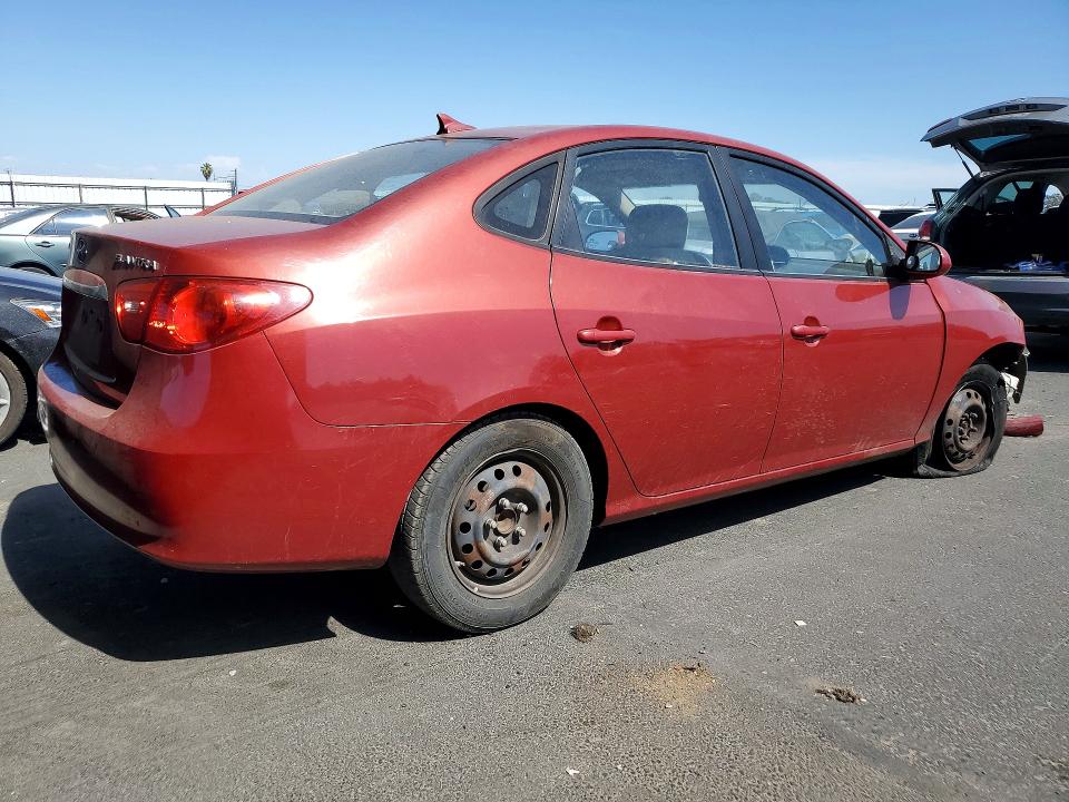 2010 Hyundai Elantra VIN KMHDU4AD3AU843890 COPART salvage auction — FRONT END, Ca - Salvage Certificate, sold $825 on 2026-07-20 (photo 3)