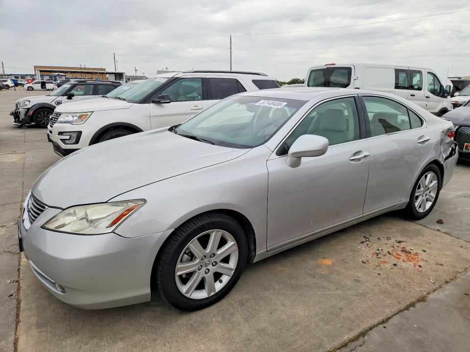 2007 Lexus Es 350 VIN JTHBJ46G872102208 COPART salvage auction — REAR END, TX - SALVAGE VEHICLE TITLE (P), sold $2,500 on 2026-07-06 (photo 1)
