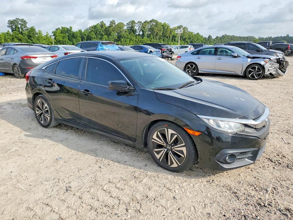 2018 Honda Civic VIN JHMFC1F33JX036460 COPART salvage auction — WATER/FLOOD, Tx - Salvage Title-Flood Damage, sold $150 on 2026-07-24 (photo 4)