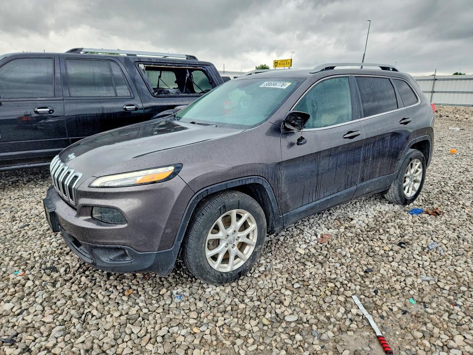2016 Jeep Cherokee VIN 1C4PJLCB8GW136586 COPART salvage auction — HAIL, Wv - Salvage Certificate, sold $1,050 on 2026-07-22 (photo 1)