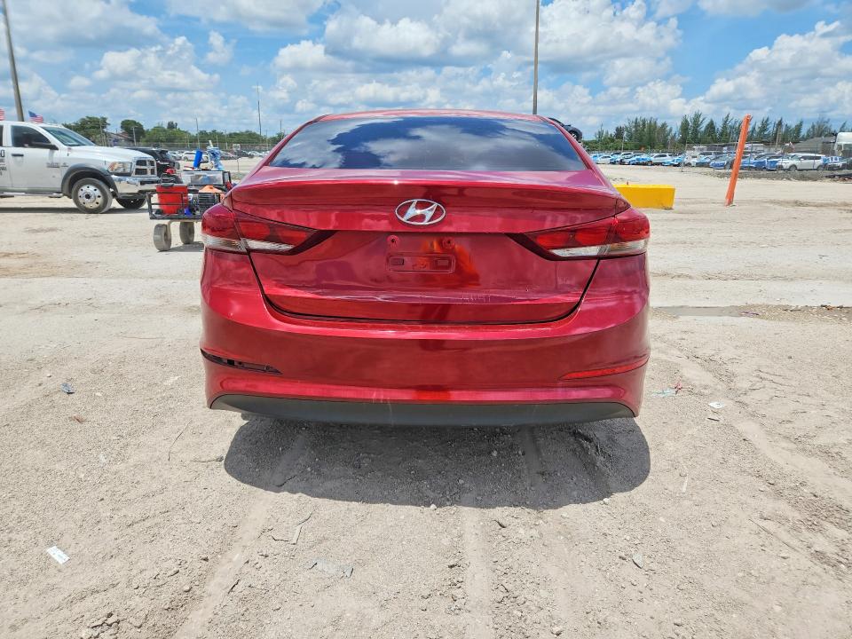 2018 Hyundai Elantra VIN 5NPD74LFXJH294676 COPART salvage auction — REAR END, Fl - Cert Of Ttl-Rebuilt&Slvg Rbld, sold $2,150 on 2026-07-02 (photo 6)