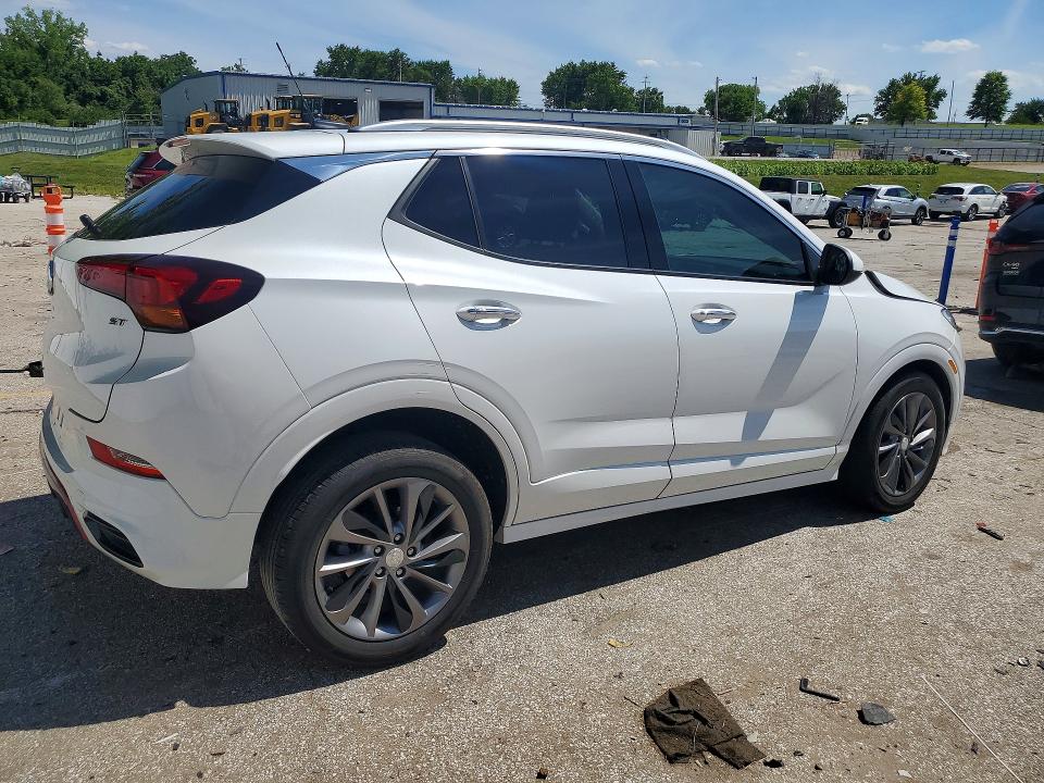 2022 Buick Encore VIN KL4MMFSL9NB016087 COPART salvage auction — FRONT END, Mo - Salvage Certificate Of Title, sold $2,300 on 2026-07-24 (photo 3)