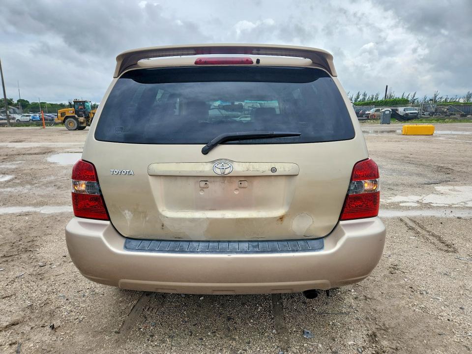 2007 Toyota Highlander VIN JTEGD21A270171442 COPART salvage auction — FRONT END, FL - CERT OF TITLE SLVG REBUILDABLE, sold $250 on 2026-07-21 (photo 6)
