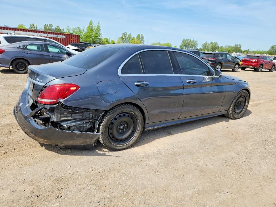 2015 Mercedes-benz C class VIN 55SWF4KBXFU053800 COPART salvage auction — REAR END, On - Permit No Brand - Unfit, sold $2,500 on 2026-07-09 (photo 3)