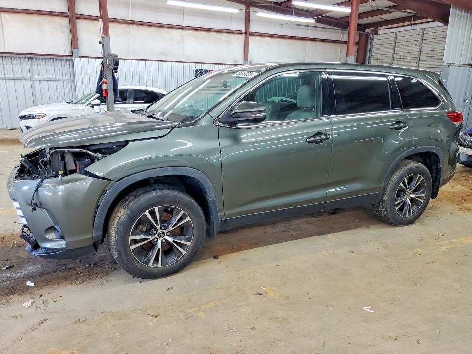 2019 Toyota VIN 5TDBZRFH0KS726828 COPART salvage auction — FRONT END, Nc - Salvage Certificate Of Title, sold $175 on 2026-07-29 (photo 1)