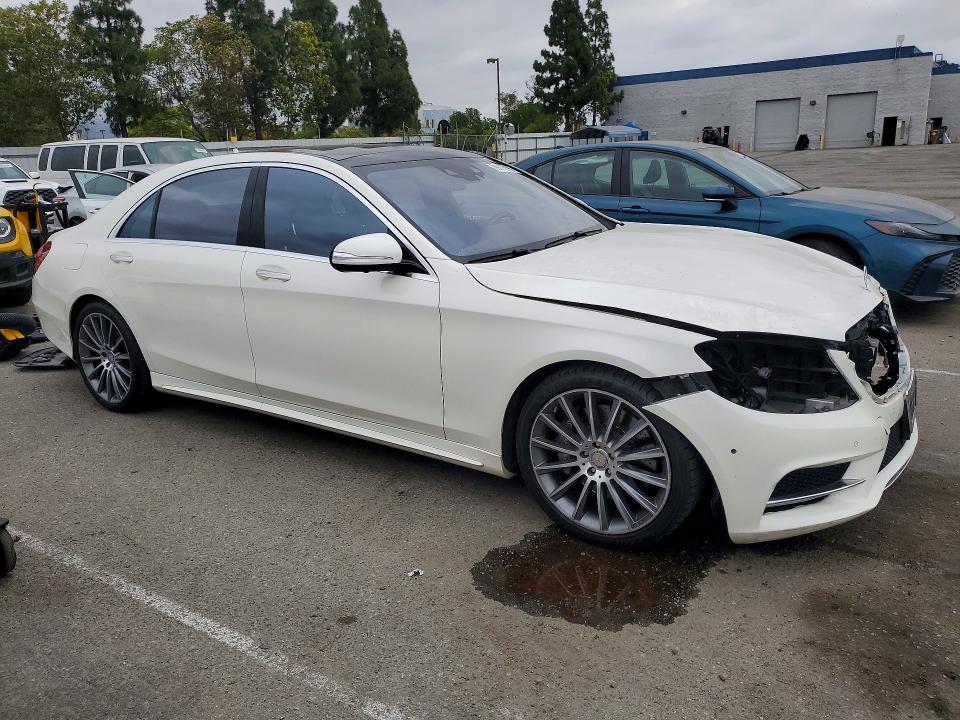 2016 Mercedes-benz S-klasse VIN WDDUG6DB4GA245678 COPART salvage auction — FRONT END, CA - SALVAGE CERTIFICATE, sold $5,700 on 2026-07-28 (photo 4)