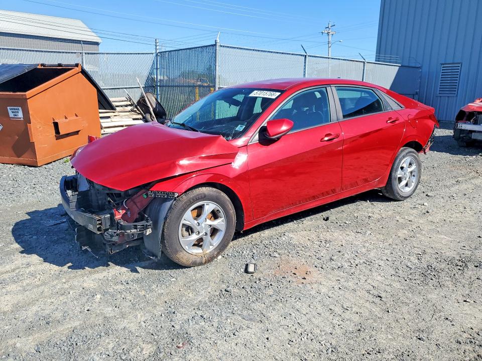 2021 Hyundai Elantra VIN KMHLM4AG9MU137422 COPART salvage auction — FRONT END, Ns - Cert Of Reg - Non-Repairable, sold $725 on 2026-07-09 (photo 1)