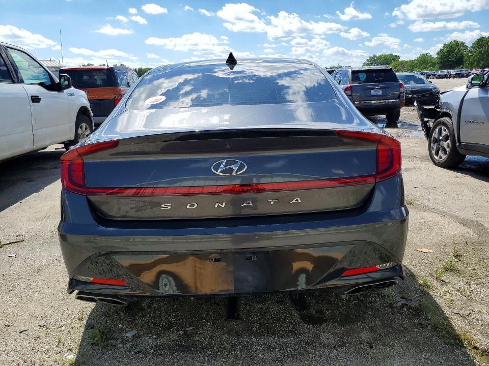 2021 Hyundai Sonata VIN 5NPEK4JC2MH111643 COPART salvage auction — FRONT END, In - Cert Of Title-Salvage Title, sold $5,100 on 2026-07-20 (photo 6)