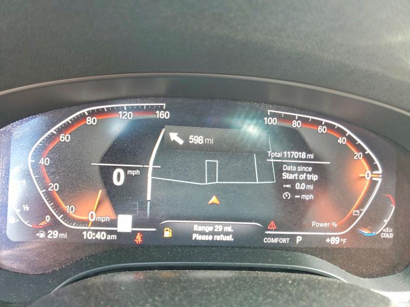 2022 BMW 5er VIN WBA53BJ09NWX46715 COPART salvage auction — REAR END, Va - Cert Of Title - Salvage, sold $21,400 on 2026-07-15 (photo 9)