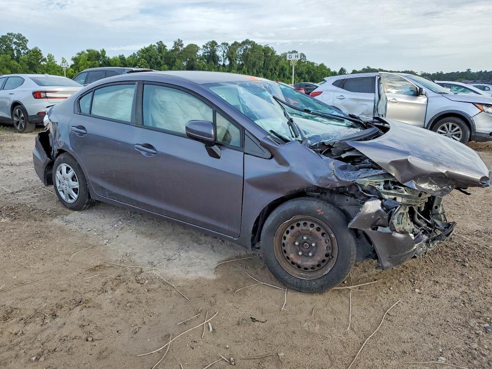2015 Honda Civic VIN 19XFB2F54FE286812 COPART salvage auction — ALL OVER, Tx - Salvage Vehicle Title, sold $500 on 2026-07-10 (photo 4)