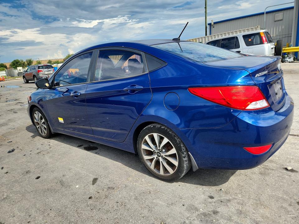 2017 Hyundai Accent VIN KMHCT4AE2HU251737 COPART salvage auction — WATER/FLOOD, Fl - Cert Of Title-Slvg Rebld Flood, sold $725 on 2026-07-14 (photo 2)