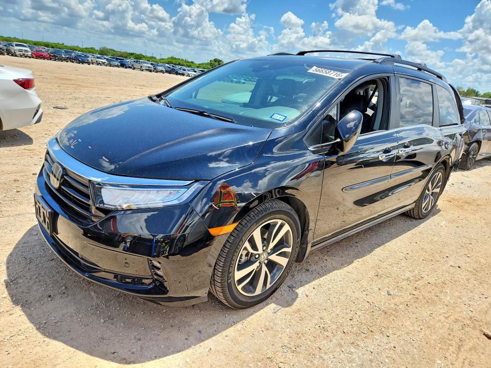 2023 Honda Odyssey VIN 5FNRL6H84PB041559 COPART salvage auction — REAR END, Tx - Salvage Vehicle Title, sold $12,100 on 2026-07-09 (photo 1)