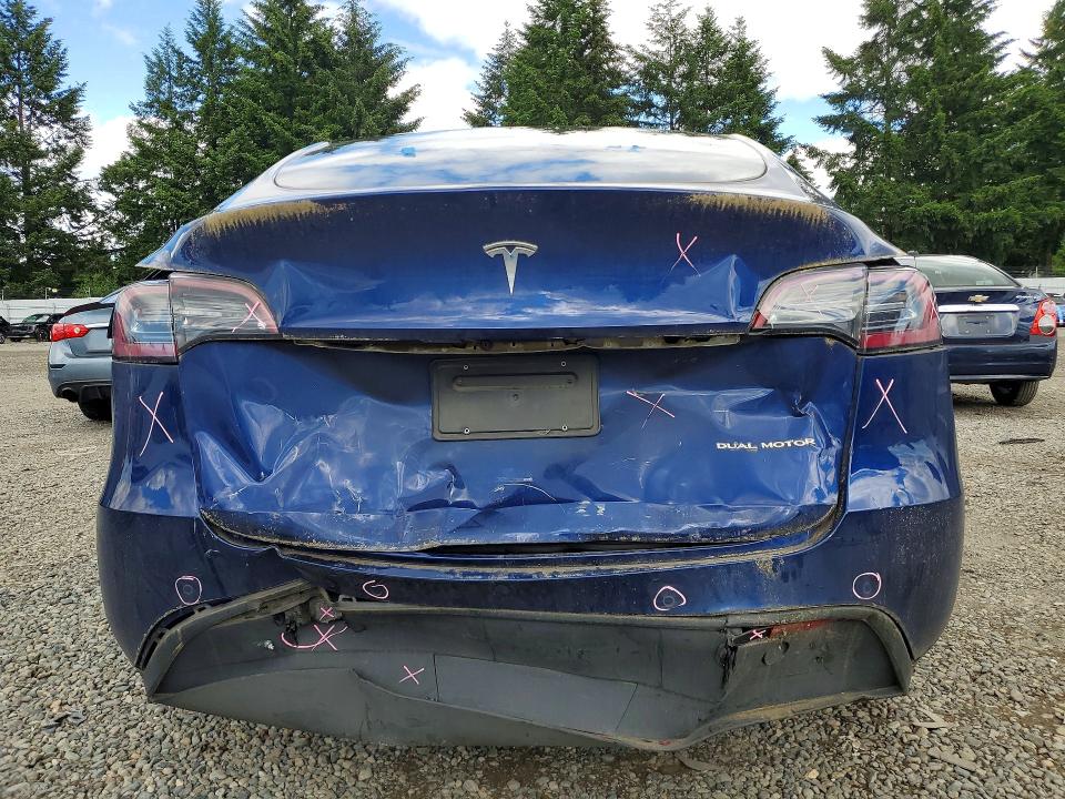 2020 Tesla Model y VIN 5YJYGDEF3LF002298 COPART salvage auction — REAR END, Wa - Bill Of Sale, sold $7,400 on 2026-07-10 (photo 6)