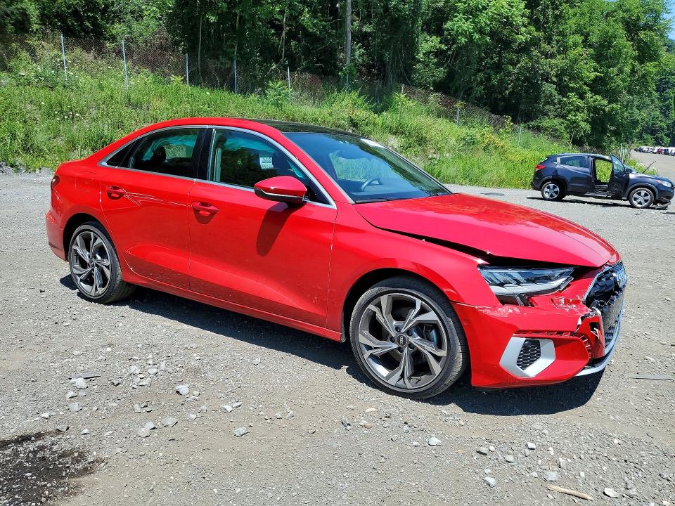 2022 Audi A3 VIN WAUGUDGY2NA023901 COPART salvage auction — FRONT END, Ny - Mv-907A Salvage Certificate, sold $11,325 on 2026-07-26 (photo 4)