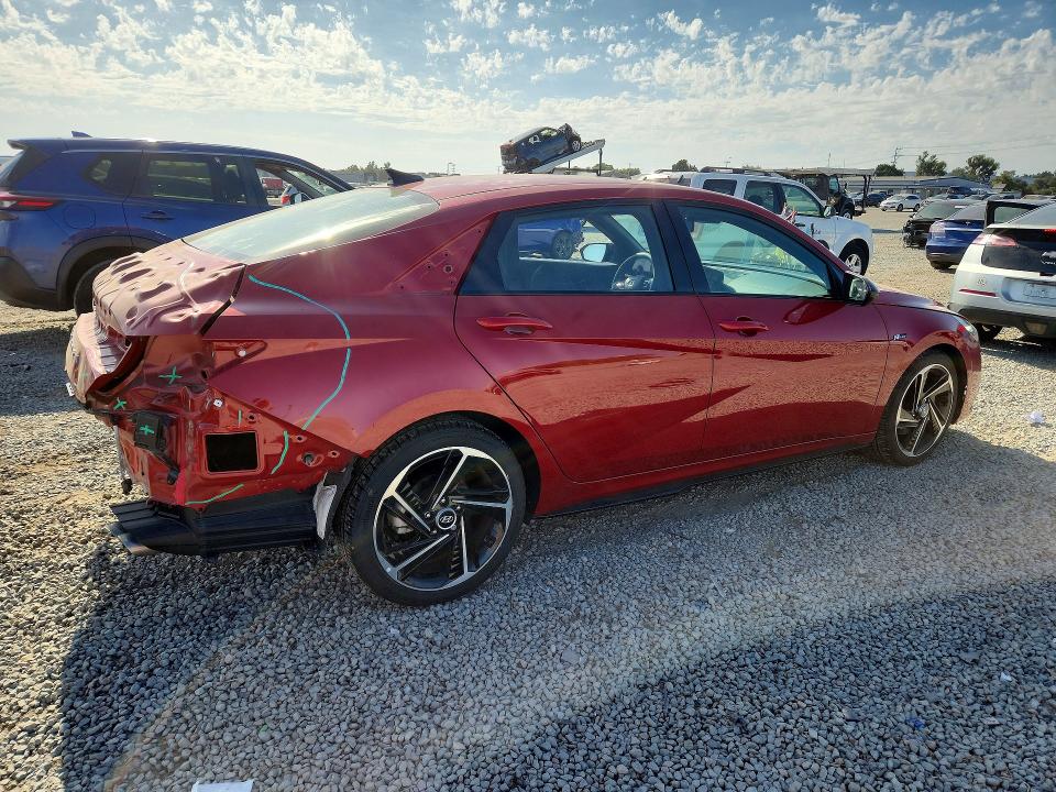 2023 Hyundai Elantra VIN KMHLR4AF7PU380675 COPART salvage auction — REAR END, Ca - Salvage Certificate, sold $5,500 on 2026-07-24 (photo 3)