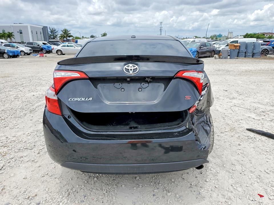 2016 Toyota Corolla VIN 2T1BURHE3GC509596 COPART salvage auction — REAR END, Fl - Cert Of Ttl-Rebuilt&Slvg Rbld, sold $4,300 on 2026-07-04 (photo 6)