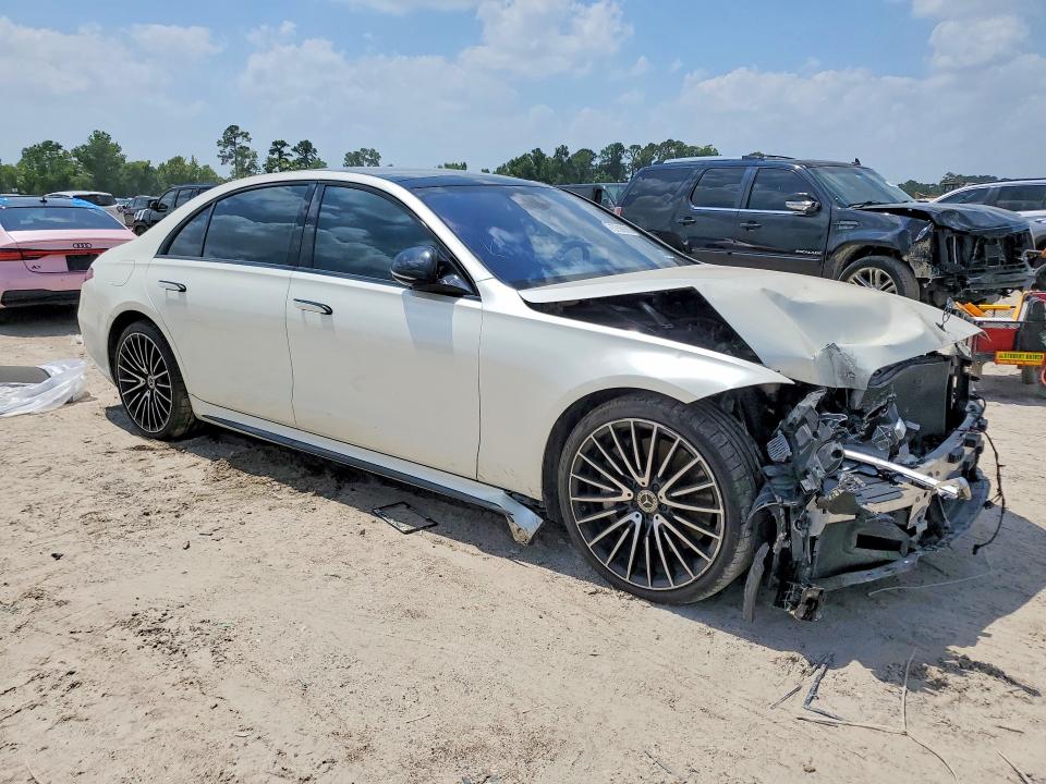 2021 Mercedes-benz S-klasse VIN W1K6G7GBXMA027329 COPART salvage auction — FRONT END, Tx - Salvage Vehicle Title, sold $17,400 on 2026-07-28 (photo 4)